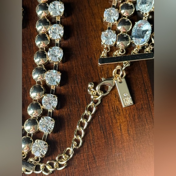 INC International Concepts Gold layered Statement Necklace NWOT - Picture 10 of 12